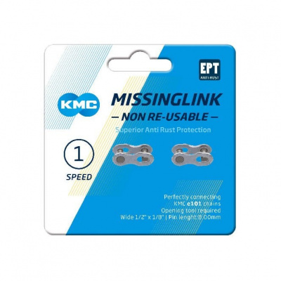 KMC MissingLink 101NR EPT Joining Links For Single Speed Chains