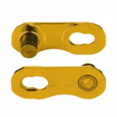 KMC MissingLink 12-speed Flat SRAM Chain Joining Links 2 pcs - Gold