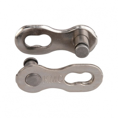 KMC MissingLink 1X 3/32 Joining links - 2 Pair - Silver