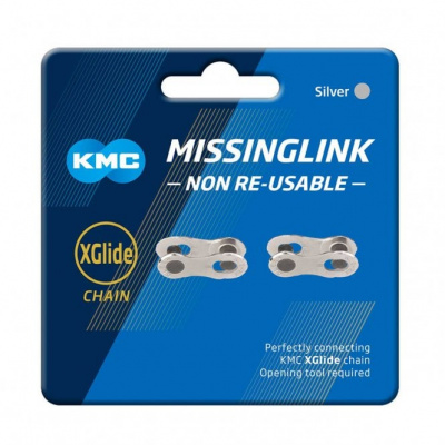 KMC MissingLink X-Glide 9/10/11x Joining links - Silver