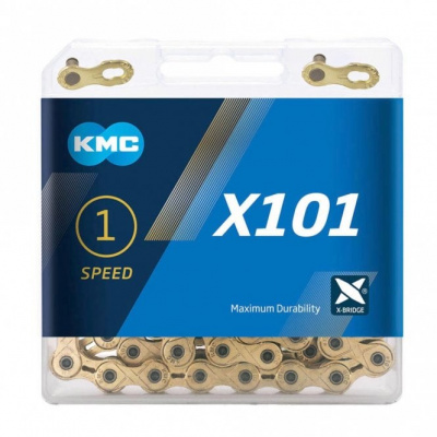KMC X101 Track Chain - Single Speed - Gold