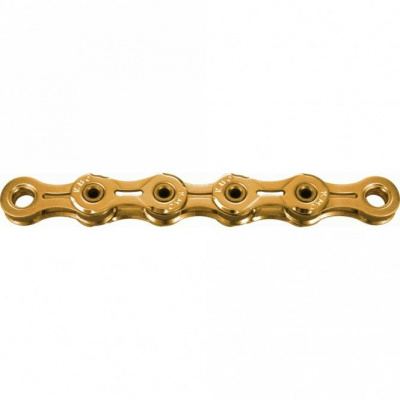 KMC X10SL Ti-N Gold Hollow Pin 10 Speed Chain 114 Links