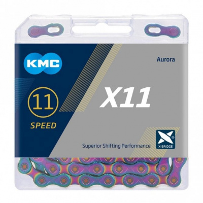 KMC X11 Chain - Aurora Blue -118L