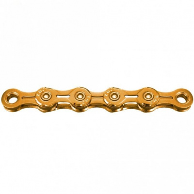 KMC X11EL Ti-N Gold Waxed Chain - 11 Speed - 118L