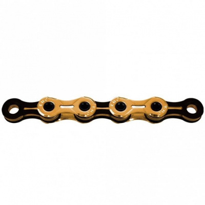 KMC X11SL Ti-N Gold/Black Waxed Chain - 11 Speed - 118L