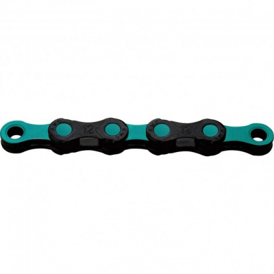 KMC X12 DLC Lightweigt Chain 126L - Black / Celeste