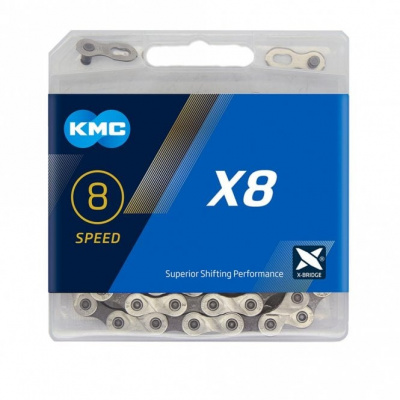 KMC X8 Chain - 8 Speed - Grey/Silver