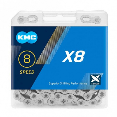 KMC X8 Chain - 8 Speed - Silver