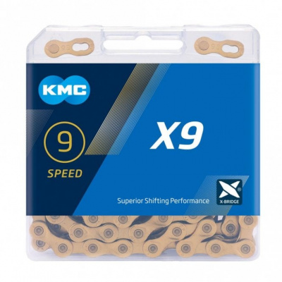KMC X9 Chain Ti-N - 9 Speed - Gold