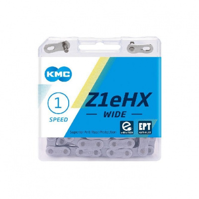 KMC Z1EHX EPT Wide Chain - Single Speed - Silver