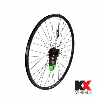 KX Wheels Hybrid 700C Doublewall Q/R Front Disc Brake Wheel - Black