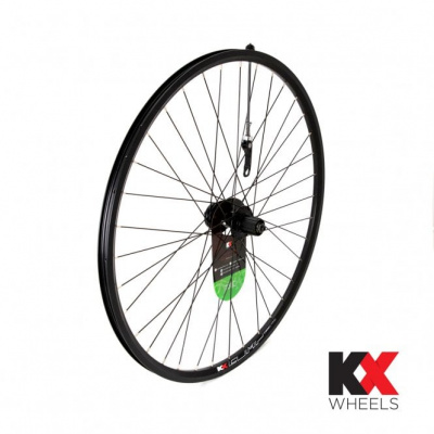 KX Wheels KX Hybrid 700C Doublewall Q/R 8-11 Speed (11-MTB) Rear Disc Brake Wheel - Black