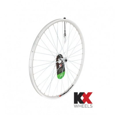 KX Wheels KX Hybrid 700C Doublewall Q/R Front Wheel - Rim Brake - Silver