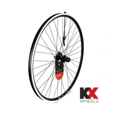 KX Wheels KX MTB 29er Doublewall Q/R Cassette Rear Wheel - Rim Brake 8-11 Spd -Black