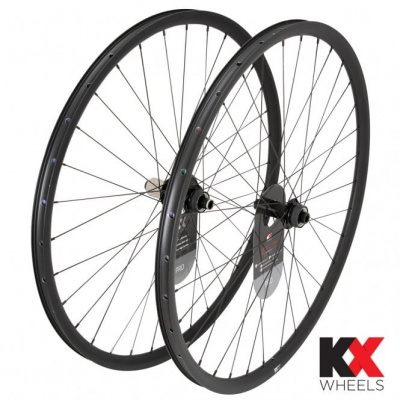 KX Wheels KX Pro 700c Gravel - 11 Spd Road - Disc Tubeless Thru Axle Rear Wheel - Black