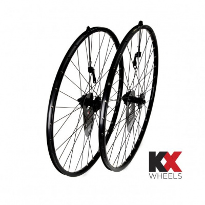 KX Wheels KX Pro 700c Hybrid Disc Rear Wheel - KX Pro Sealed Bearing - MTB 10-11 Speed - Black