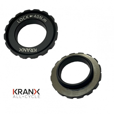 Kranx Centre Lock Rotor Alloy Lock Ring for 15mm Thru Axle