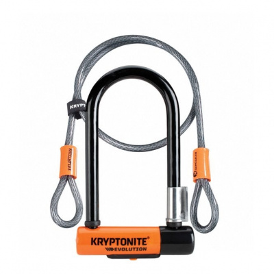 Kryptonite Evo Mini 7 Lock with 4 Foot Kryptoflex Cable