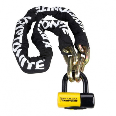 Kryptonite New York Fahgettaboudit Chain 14mmX150cm and NY Disc Lock Sold Secure Diamond