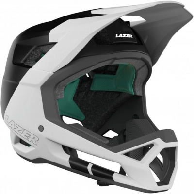 Lazer Cage KinetiCore Full Face MTB Helmet - Matt White Black