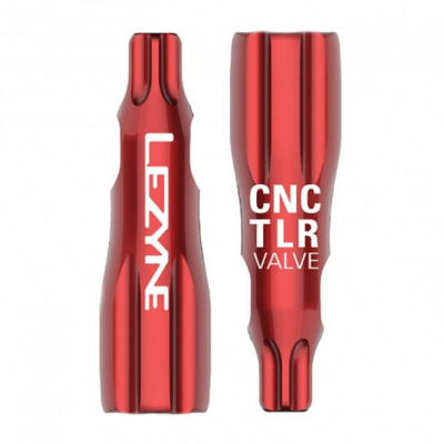 Lezyne CNC TLR Valve Caps Only - Pair - Red