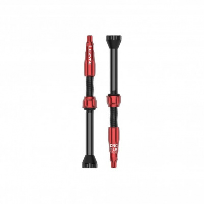 Lezyne CNC TLR Valves Pair - 60 mm - Red