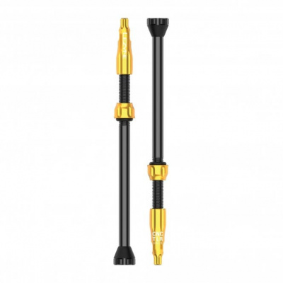 Lezyne CNC TLR Valves Pair - 80 mm - Gold