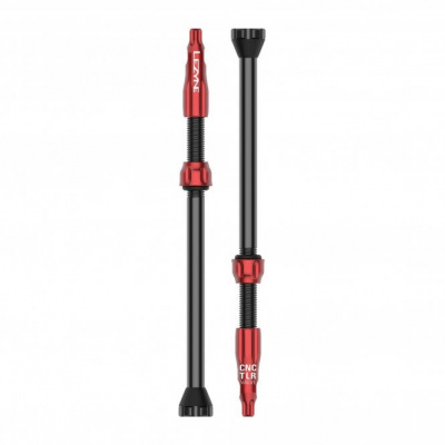 Lezyne CNC TLR Valves Pair - 80 mm - Red