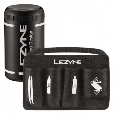 Lezyne Flow Bottle Cage Tool Caddy With Organiser - Black