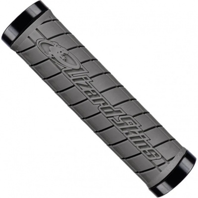Lizard Skins Dual-Clamp Lock-On Logo Grips - Graphite