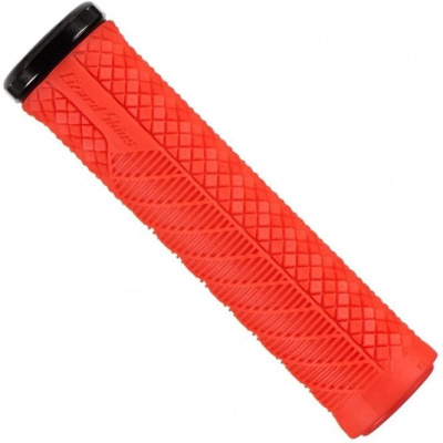 Lizard Skins Single-Clamp Lock-On Charger Evo Grips - Fire - Red