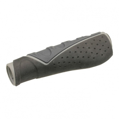 M Part Comfort Handlebar Grips Triple Density Black/Grey - 130 mm