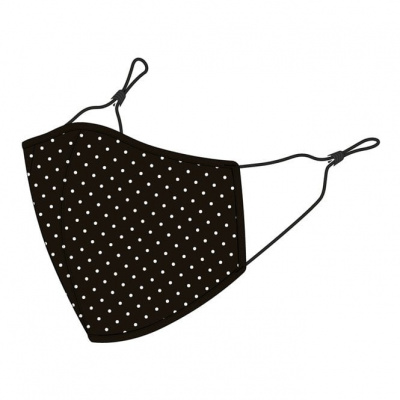Madison 3D Reusable Face mask - Microdot Black/ White