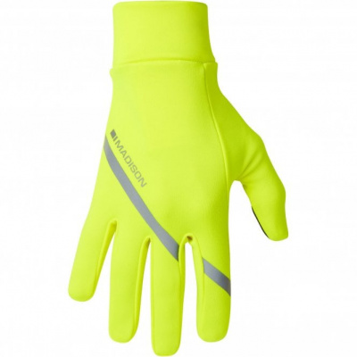 Madison Freewheel Isoler Thermal Pocket Gloves - Hi-viz Yellow
