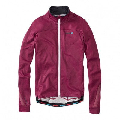 Madison Roadrace Mens Thermal Jersey-Classy Burgundy Red