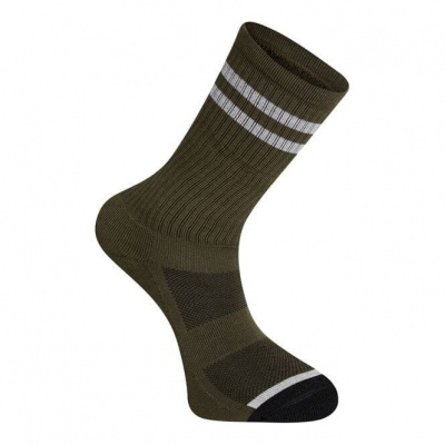 Madison Roam Extra Long Sock - Dark Olive / Grey