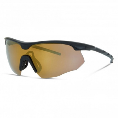Madison Shields Sunglasses - Matt Black / Brown Mirror - Polarised