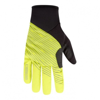 Madison Stellar Reflective Waterproof Thermal Gloves - Black/Hi-viz Yellow