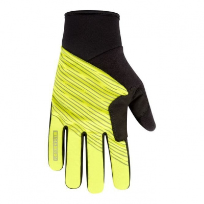 Madison Stellar Reflective Windproof Thermal Gloves - Black / Hi-viz Yellow