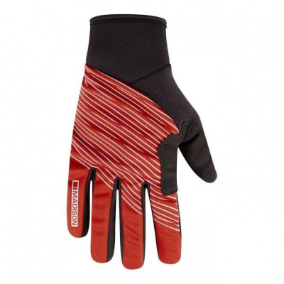Madison Stellar Reflective Windproof Thermal Gloves - Lava Red