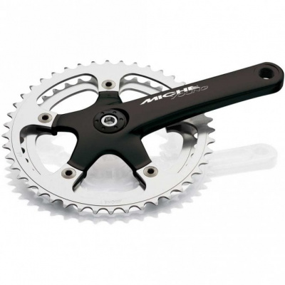 Miche Young Chainset - Black/Silver