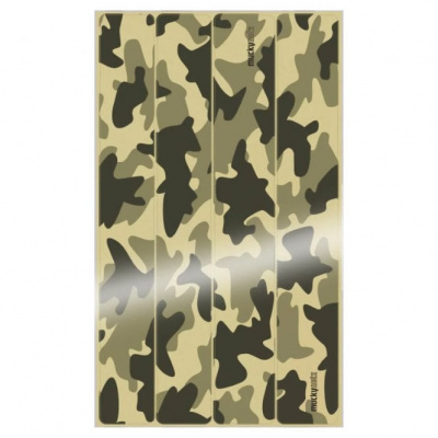 Mucky Nutz Camo Stay Skinz MTB Frame Protection - Black Gloss
