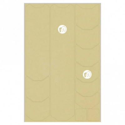 Mucky Nutz Clear Frame Skinz MTB Frame Protection - White Matt