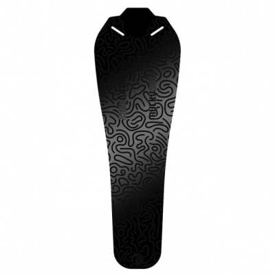 Mucky Nutz Kids Rear Fender Small Seatpost Mudguard - Doodle Black