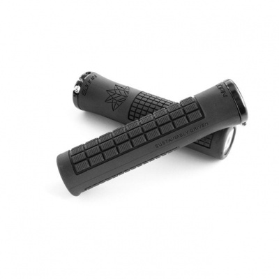 ODI Bjorn MTB / BMX Lock On Grips 135MM - Black (Made From Recycled Grips)