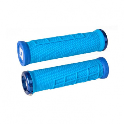 ODI Elite Flow MTB Lock On Grips - Blue - 130 mm
