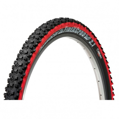 Panaracer Fire XC Pro TLC Folding MTB Tyre - 26 x 2.1 - Black/Red
