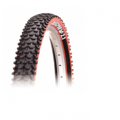Panaracer Fire XC Wired MTB Tyre - 26 x 2.1 - Black/Red