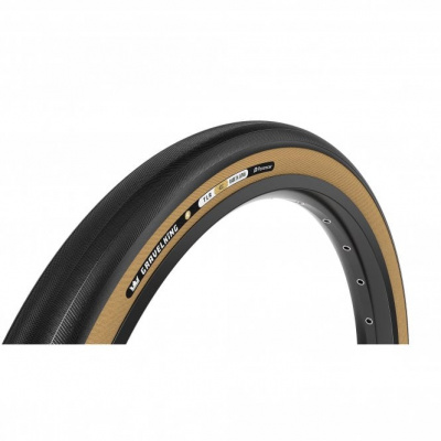 Panaracer GravelKing Slick R-line TLR Gravel Tyre - Black/Amber - 700 C