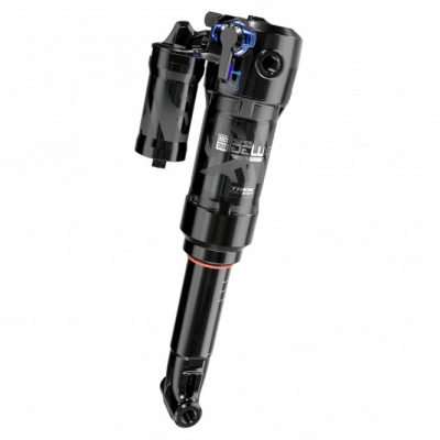 RockShox Rear Shock Super Deluxe Thru Shaft RCT 0neg, Progressive, 0pos, MREB/MCOMP, 380 Lockout, Trunnion/Yoke - Slash 2021+